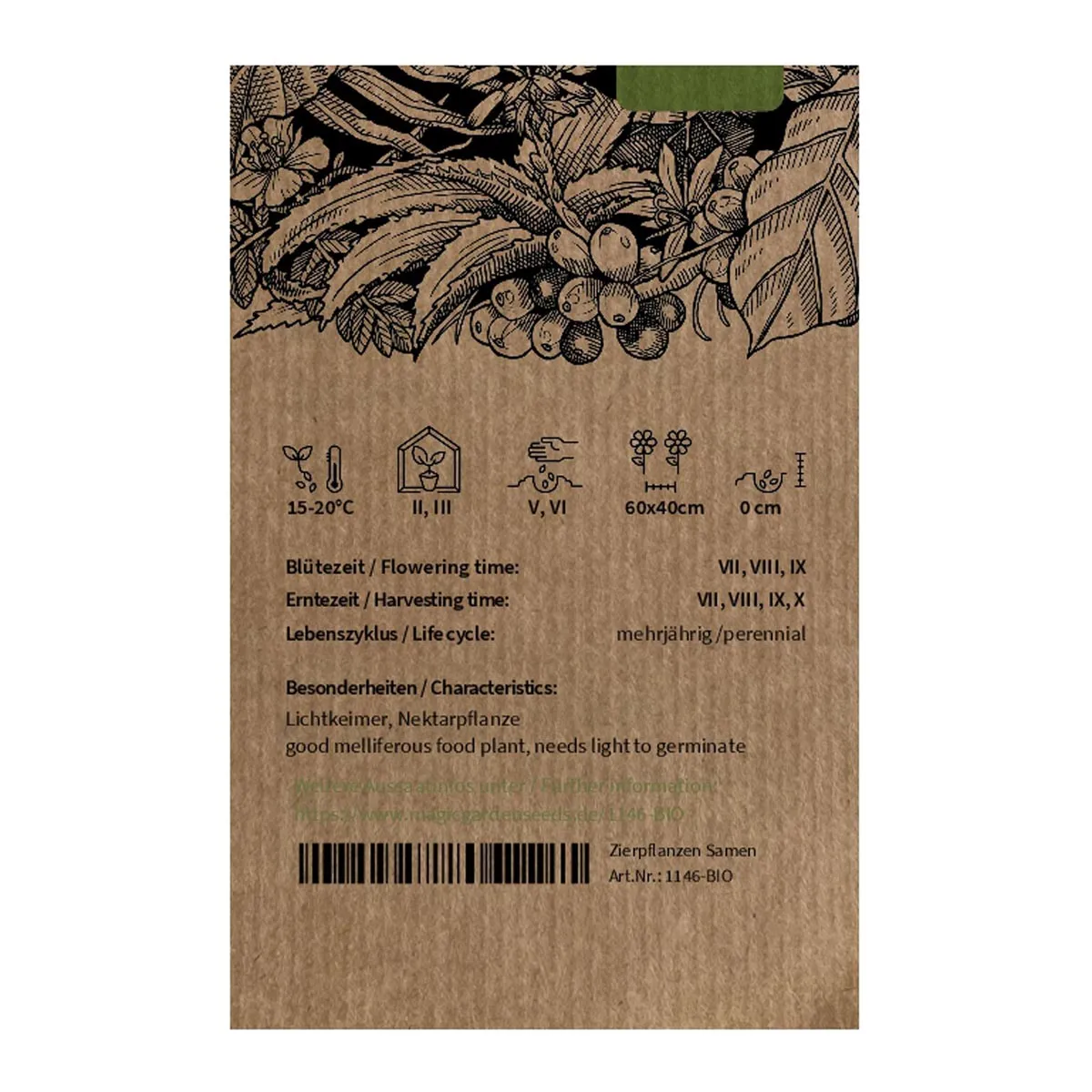 Waldtabak / Bergtabak (Nicotiana sylvestris) Bio Saatgut