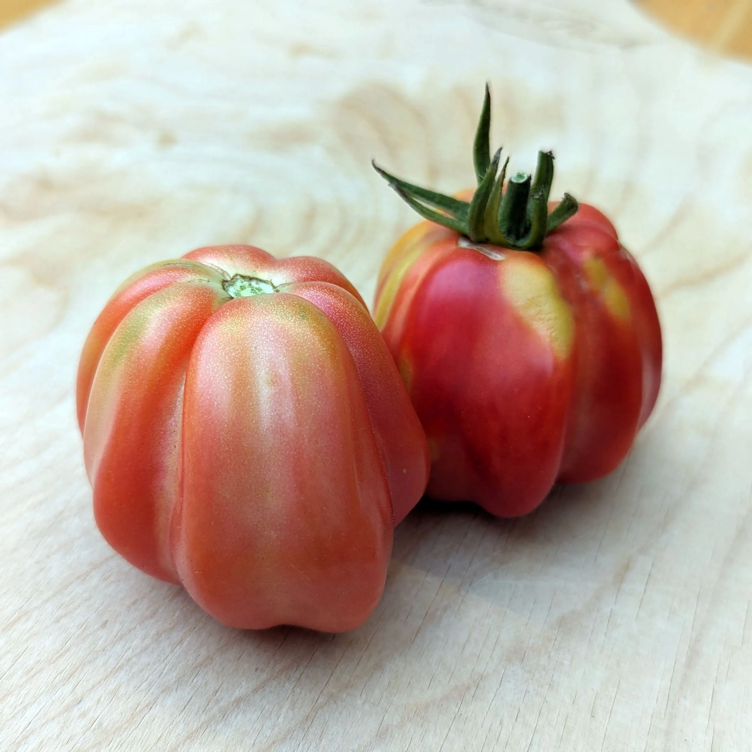Gestreifte Fleischtomate 'Striped Stuffer' (Solanum lycopersicum) Samen