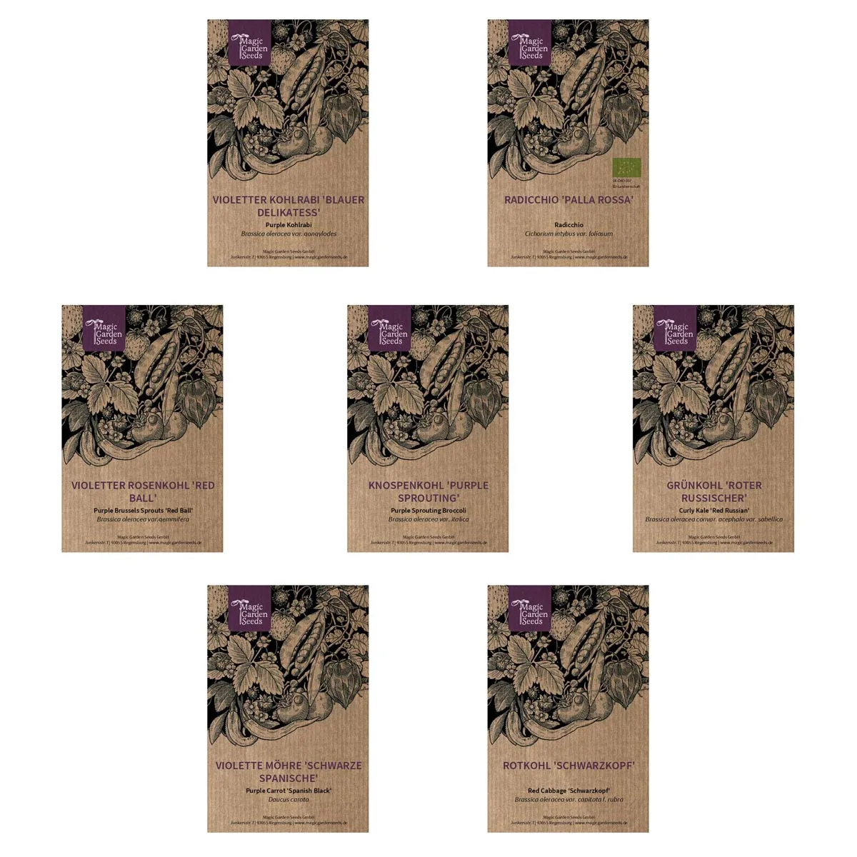 Violettes Gemüse - Samenset