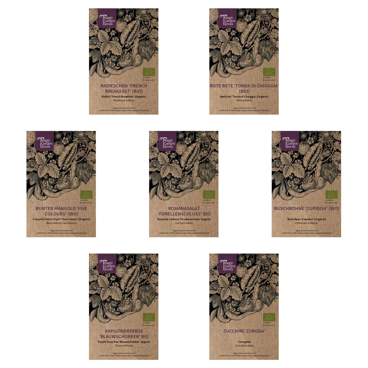 Anfängergemüse für Balkon & Garten (Bio) - Samenset