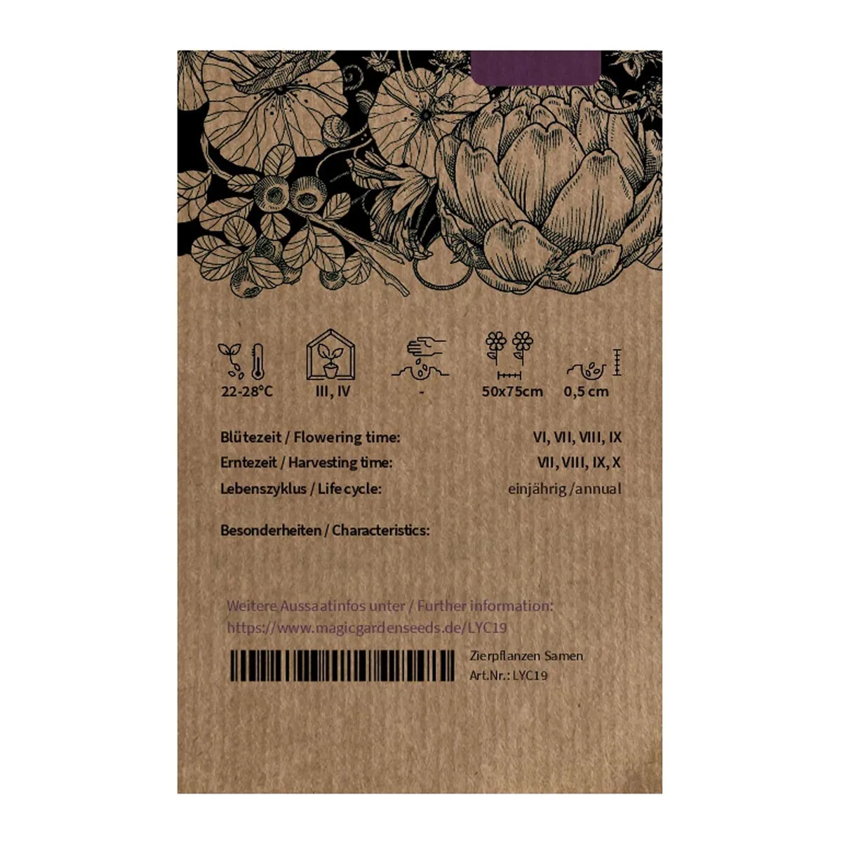 Italienische Ochsenherz-Tomate 'Cuore di bue' (Solanum lycopersicum) Samen