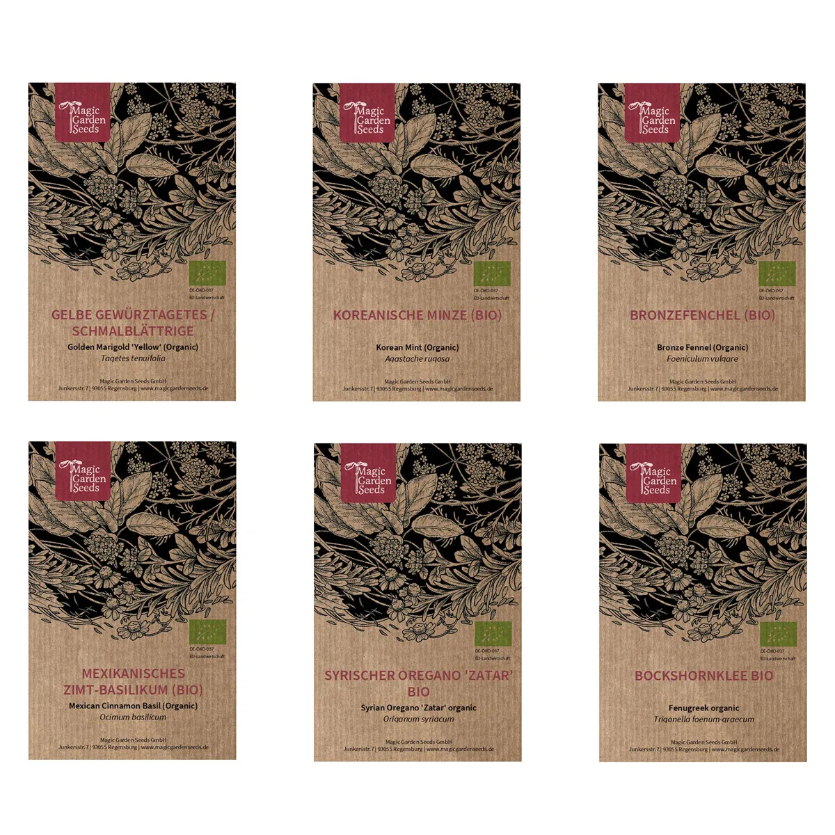 Unsere Pflanzenlieblinge: Küchenkräuter & Gewürze für Aroma-Freaks (Bio) - Samen-Geschenkset