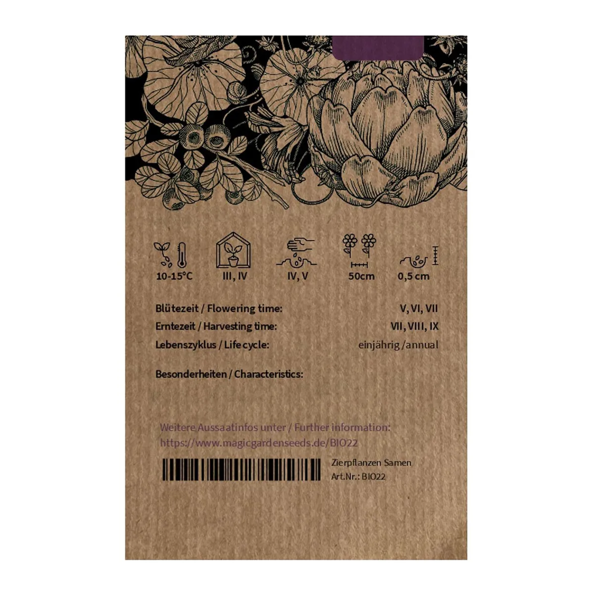 Rotkohl 'Rodynda' (Brassica oleracea) Bio Saatgut