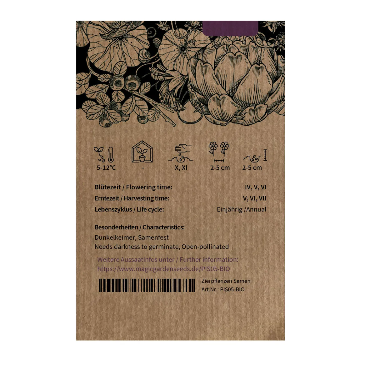 Wintererbse 'Sima' (Pisum sativum) Bio