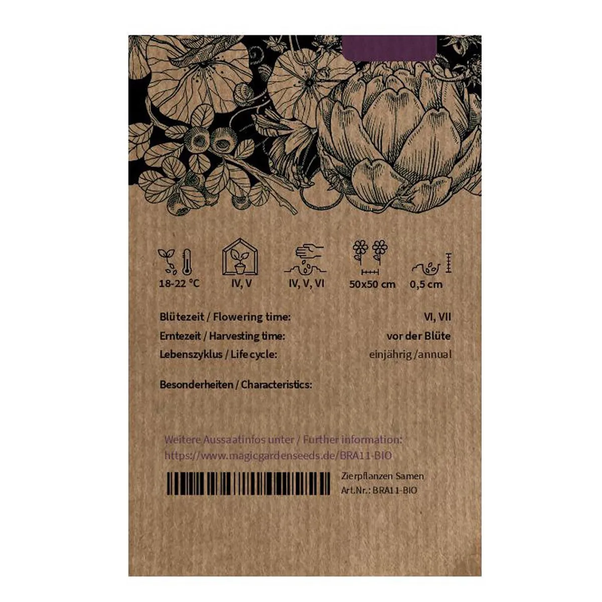 Brokkoli 'Calabrese' (Brassica oleracea) Bio Saatgut