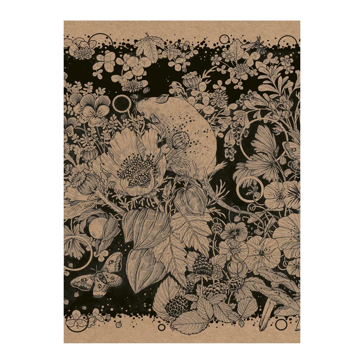 MOHNBLUME & MAUS - Postkarte DIN A6