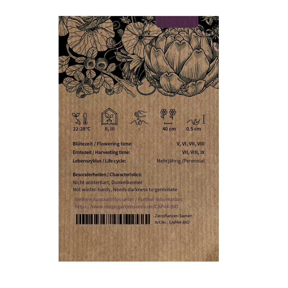 Chili 'Elefant' (Capsicum annuum) Bio-Saatgut