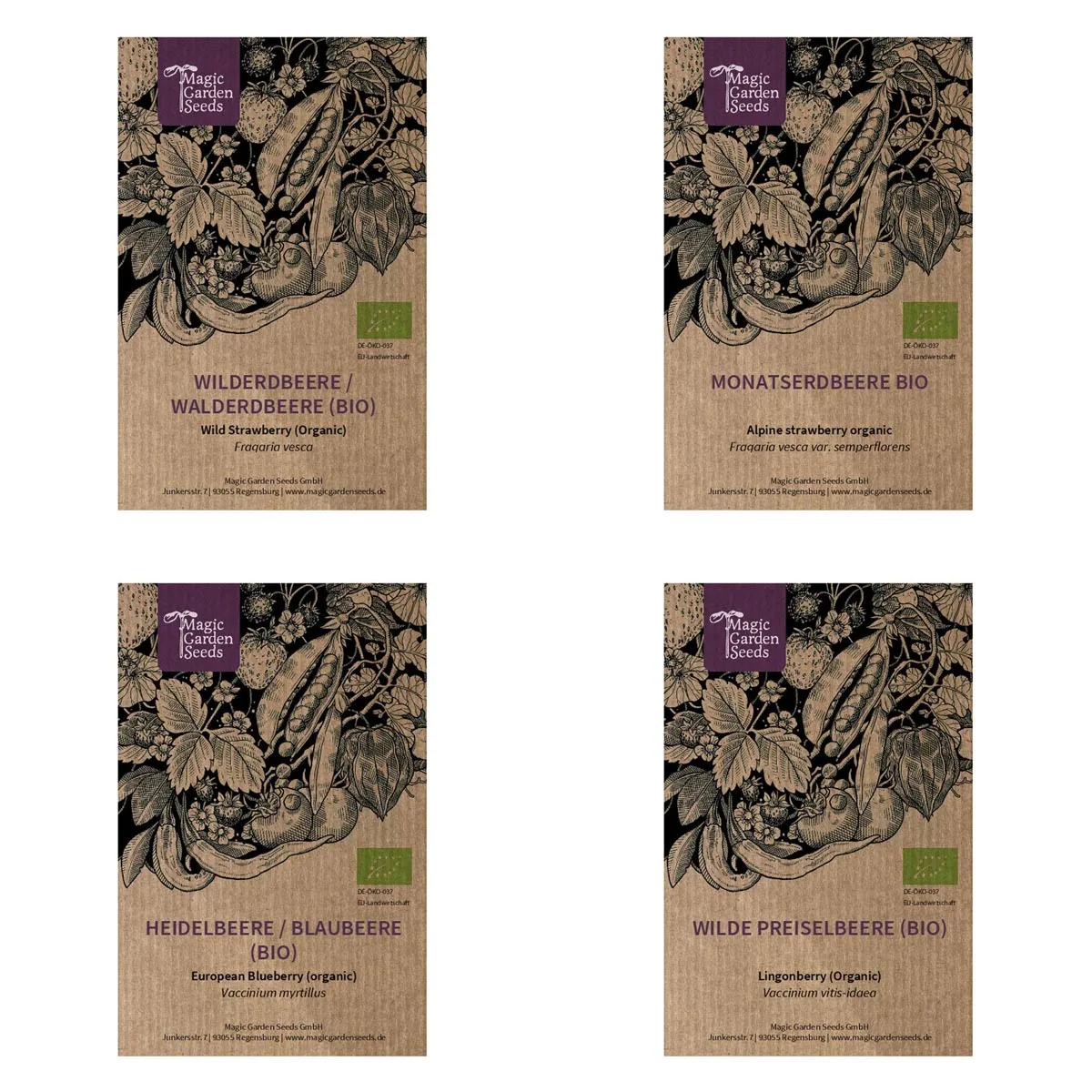 Beeren-Naschgarten (Bio) - Samen-Geschenkset
