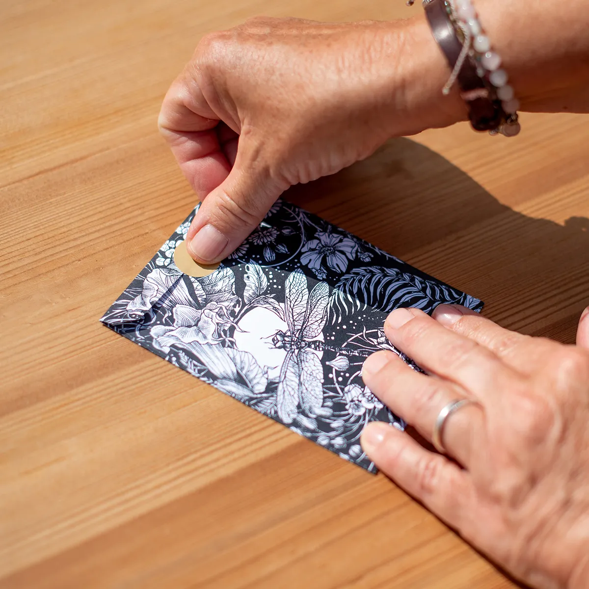 Geschenktütchen - Naturpoesie - 40 bunte Papiertütchen / Flachbeutel mit 8 verschiedenen Designs