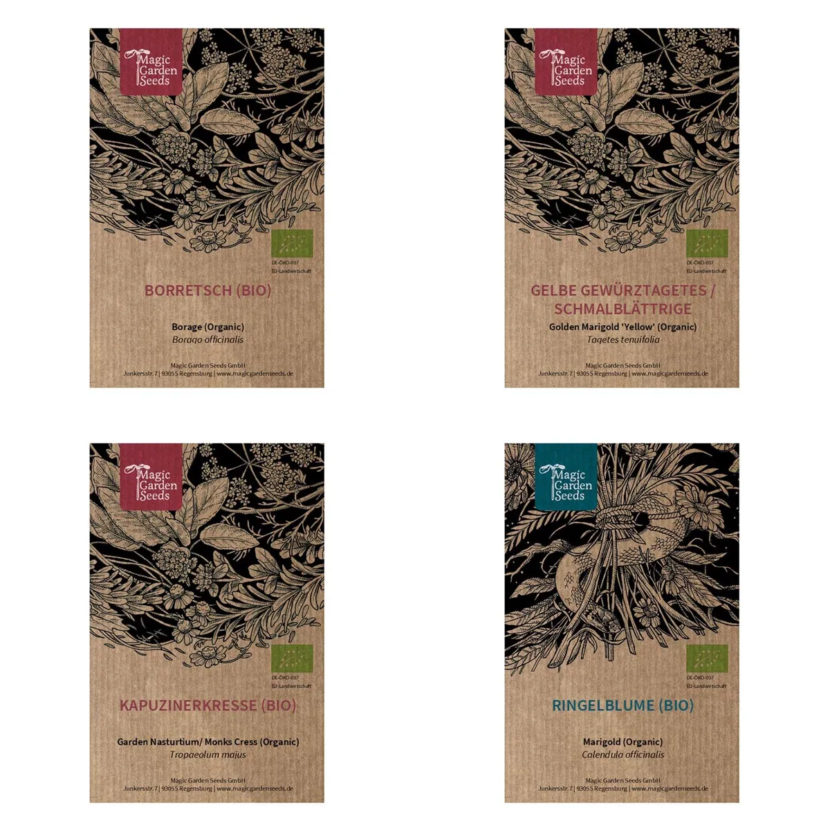 Essbare Blüten (Bio) - Samen-Geschenkset