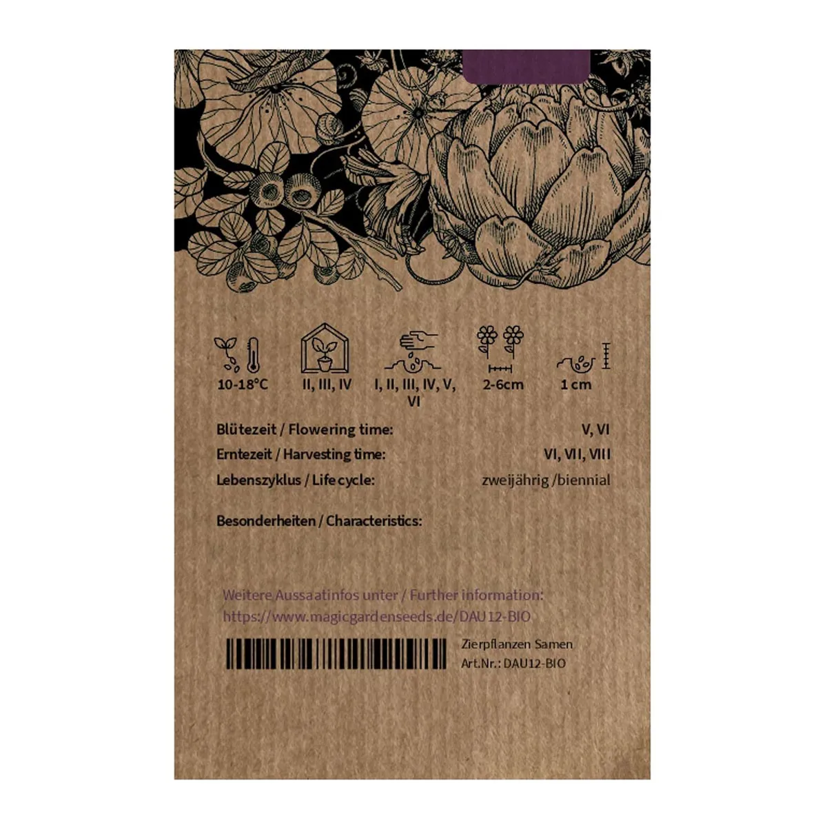 Karotte 'Riesen von Colmar‘ (Daucus carota) Bio Saatgut