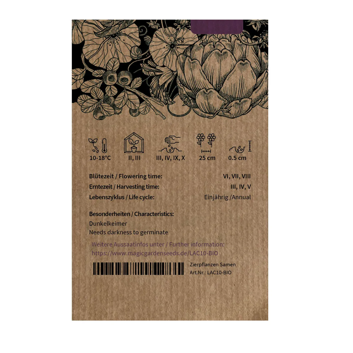Winterkopfsalat 'Baquieu' (Lactuca sativa) Bio-Saatgut