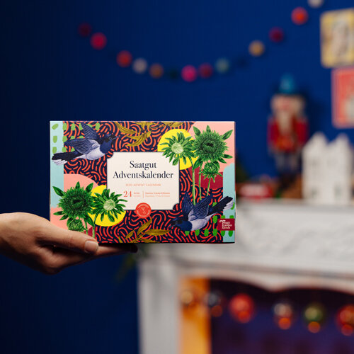 Kompakter Saatgut-Adventskalender