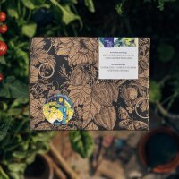 Unsere Pflanzenlieblinge: Kräuter & essbare Blüten für Stadtgärtner*innen (Bio) - Samen-Geschenkset