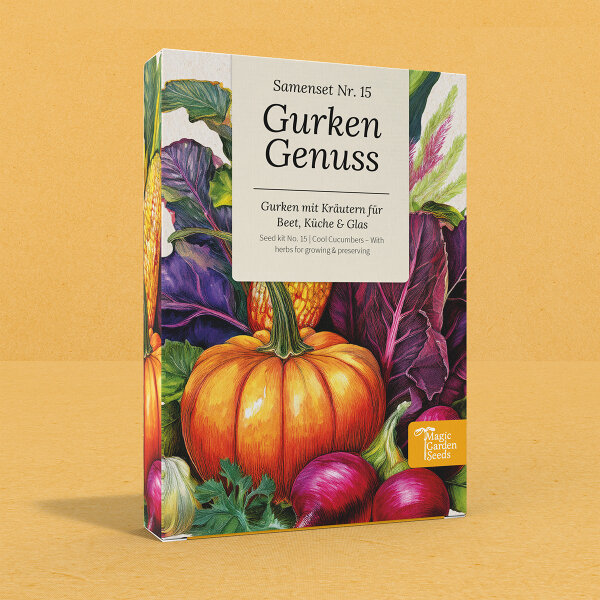 Gurken Genuss: Vier Gurkensorten & Einmachbegleiter – Samenset Nr. 15