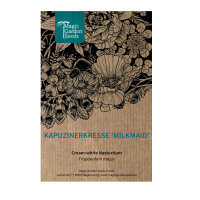 Cremeweisse Kapuzinerkresse Milkmaid (Tropaeolum majus) Samen