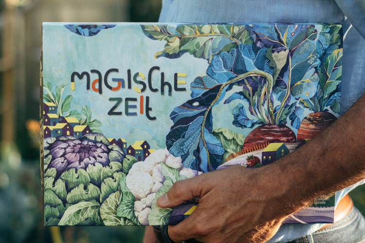 Bio-Saatgut-Adventskalender „Bunter Selbstversorgergarten“  Blogpost Illustration